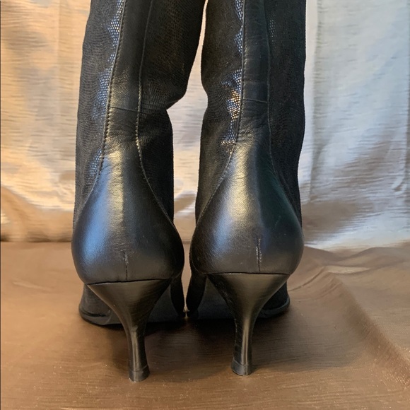 Donald J. Pliner Black Heeled Boots - Picture 5 of 8